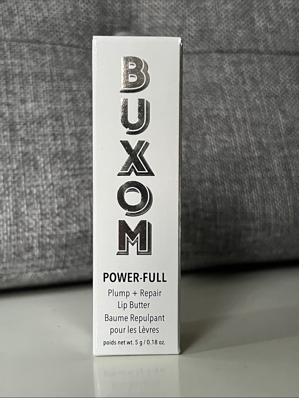 Buxom Power-Full Plump + Repair Lip Butter — White & Silver